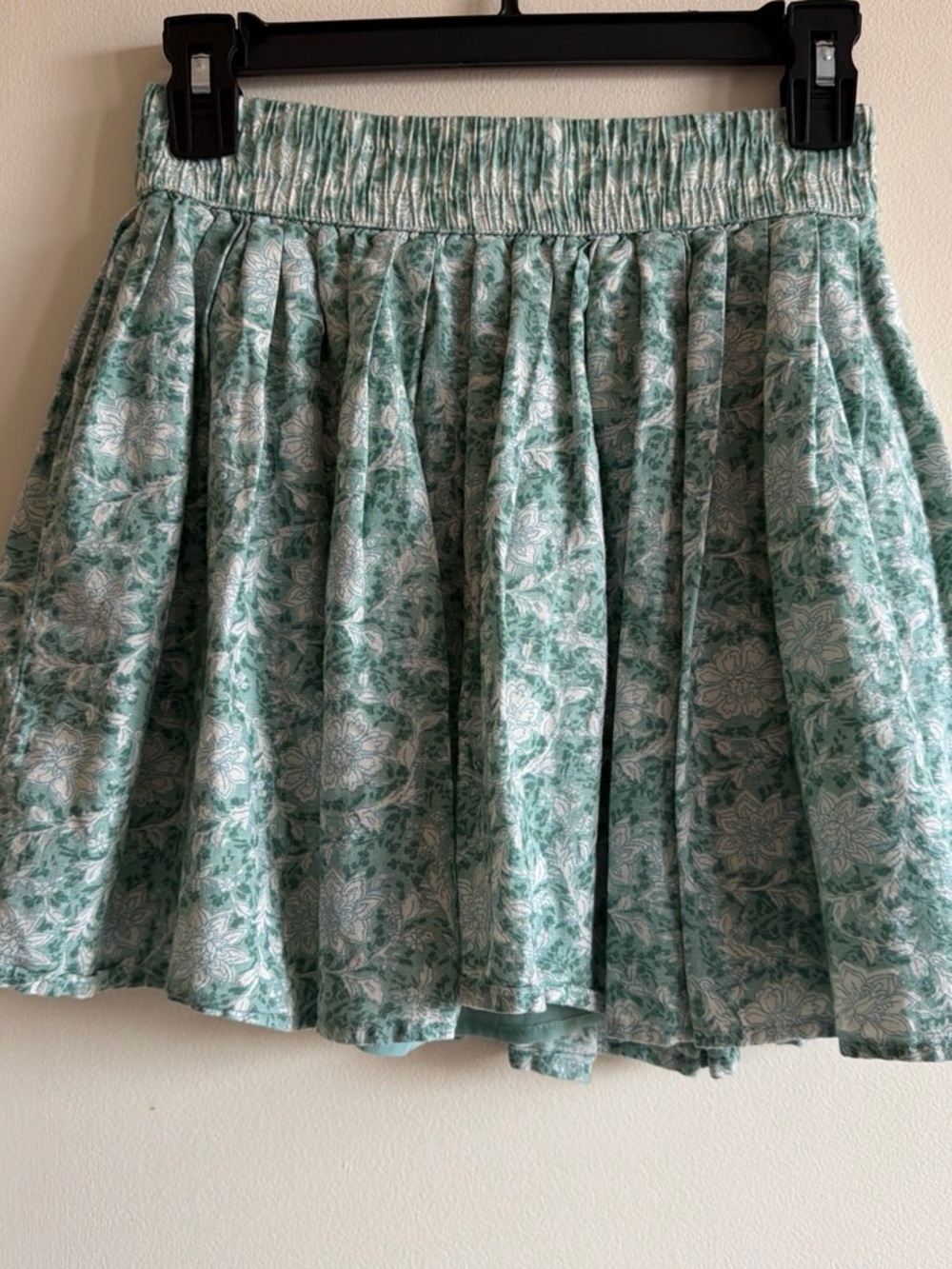 American Eagle Outfitters Mint Floral Skater Skirt